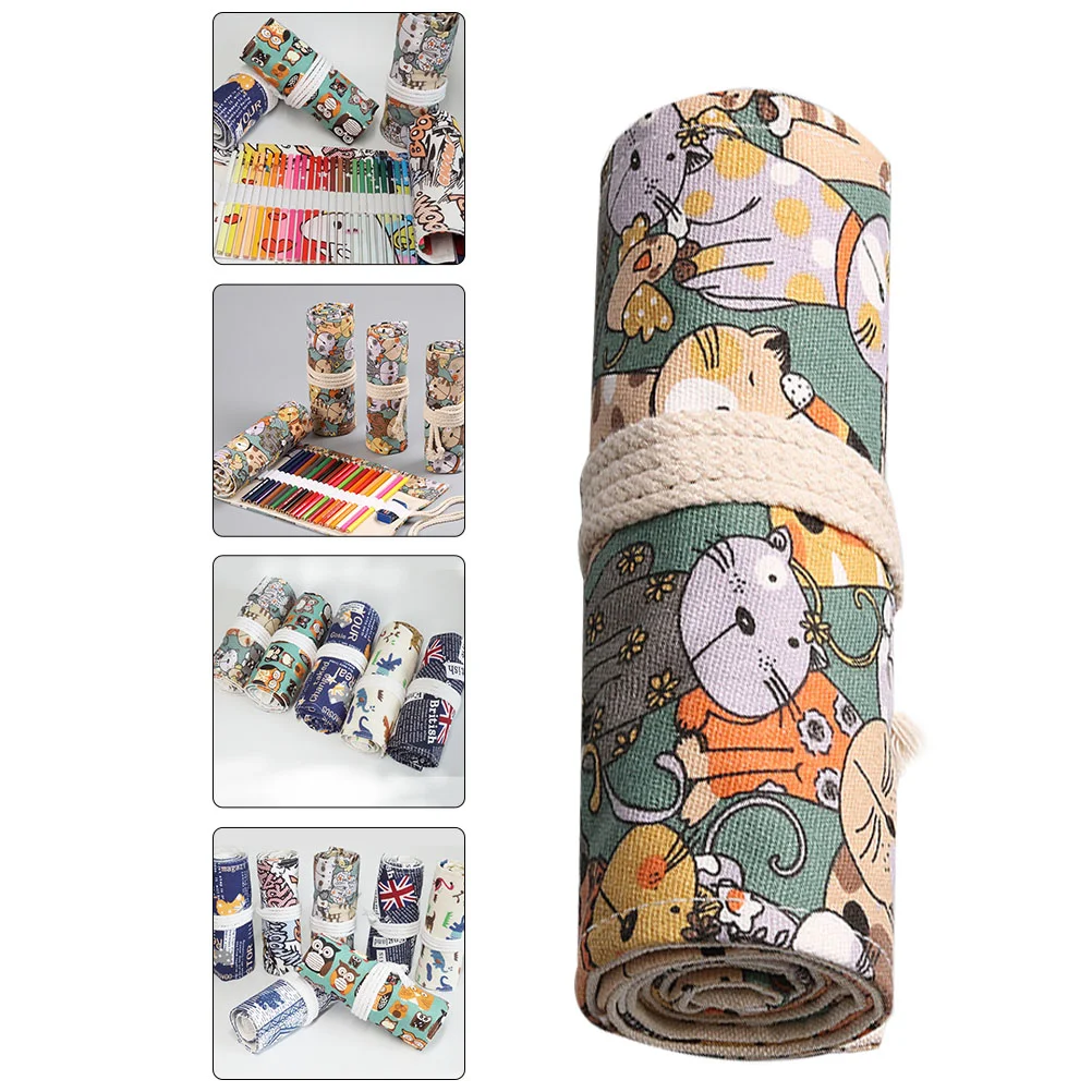 Pencil Case Pouch Bag Rolling Holder High Capacity Organizer Canvas Men and Women
Pencil Case Pouch Bag Rolling Holder High Capacity Organizer Canvas Men and Women