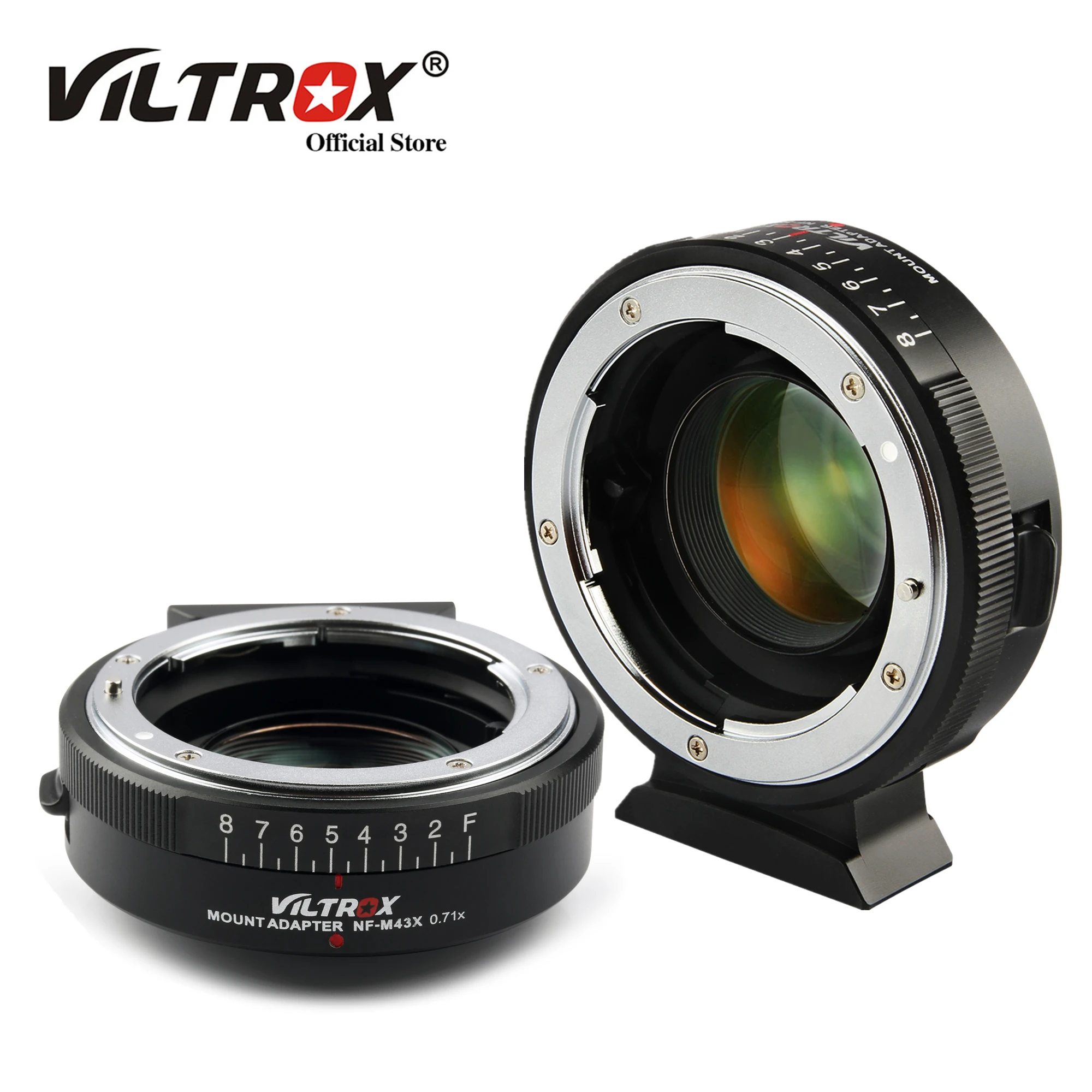Viltrox M43 Lens Adapter Focal Reducer Speed Booster Turbo Aperture 0.71x for Nikon Lens to M4/3 Camera Panasonic Olympus
Viltrox M43 Lens Adapter Focal Reducer Speed Booster Turbo Aperture 0.71x for Nikon Lens to M4/3 Camera Panasonic Olympus