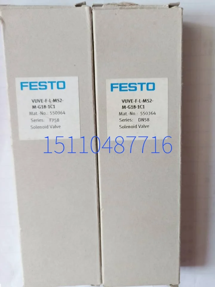 Festo FESTO Solenoid Valve VUVE-F-L-P53C-Z-C14-1B2 550412 Brand New Genuine Stock
Festo FESTO Solenoid Valve VUVE-F-L-P53C-Z-C14-1B2 550412 Brand New Genuine Stock