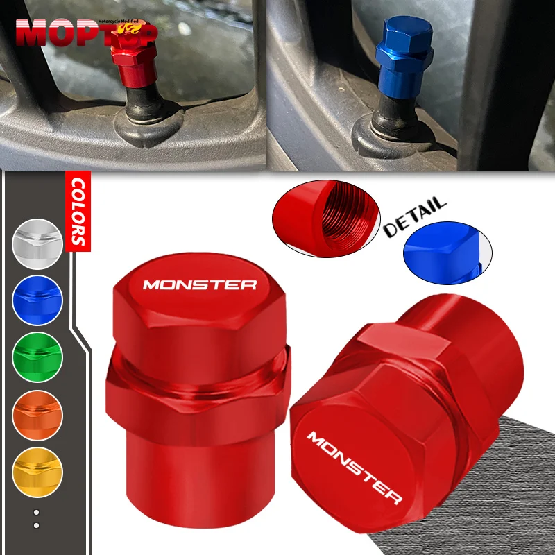 For Ducati MONSTER 821 696 796 797 Monster1200 1200S 1100 EVO Motorcycle CNC Tyre Valve Air Port Cover Caps Accessories monster
For Ducati MONSTER 821 696 796 797 Monster1200 1200S 1100 EVO Motorcycle CNC Tyre Valve Air Port Cover Caps Accessories monster