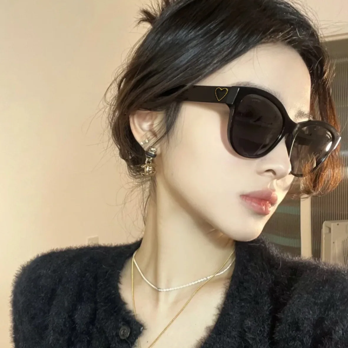 Retro Love Cat Eye Sunglasses Wome Ins Street Shot Sunshade Glasses Dustproof Windproof Riding Glasses UV400 Sunglasses
Retro Love Cat Eye Sunglasses Wome Ins Street Shot Sunshade Glasses Dustproof Windproof Riding Glasses UV400 Sunglasses