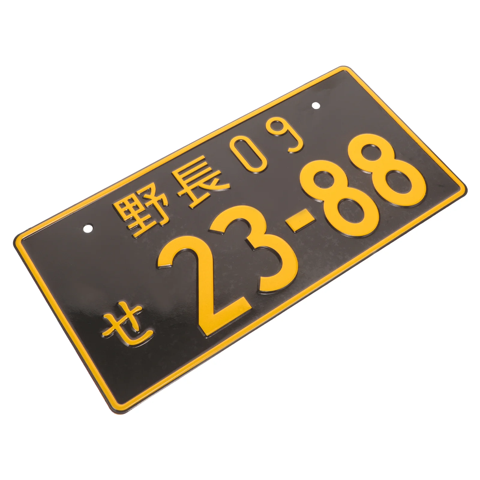 

Modified Car Decorative Plate Accessories Number Front License Aluminum Japanese Auto Alloy for Temporary