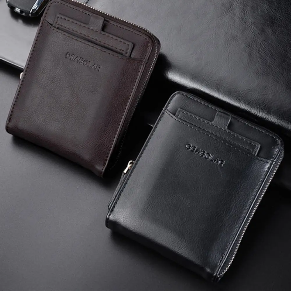 Anti-theft PU Leather Large Capacity Anti-magnetic Card Holder Case Men Leather Wallet Short Purse Coin Clutch Bag
Anti-theft PU Leather Large Capacity Anti-magnetic Card Holder Case Men Leather Wallet Short Purse Coin Clutch Bag