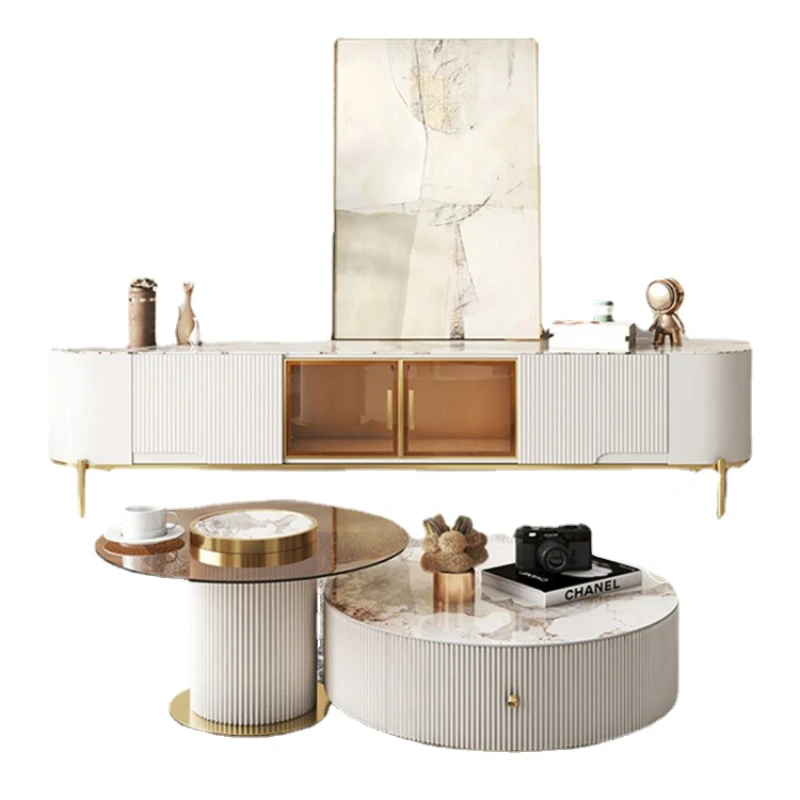 YY Simple Modern round Stone Plate Storage Coffee Table TV Cabinet Size Combination Light Luxury
YY Simple Modern round Stone Plate Storage Coffee Table TV Cabinet Size Combination Light Luxury