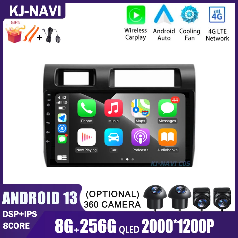 9 "Android 13 Автомагнитола Carplay мультимедийный плеер автомобильное радио GPS навигатор для Toyota пикапа Land Cruiser LC 70 79 серии 2007-2020
9 "Android 13 Автомагнитола Carplay мультимедийный плеер автомобильное радио GPS навигатор для Toyota пикапа Land Cruiser LC 70 79 серии 2007-2020