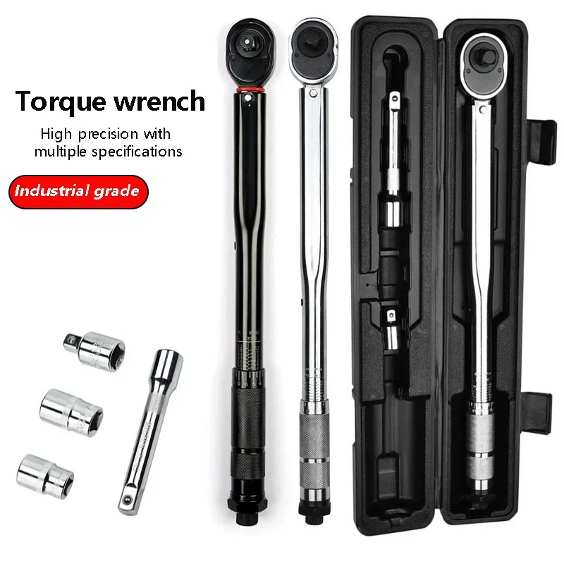 1/4 3/8 1/2 Inch Adjustable Torque Wrench 5-350N.m 45# Steel Imperial Units 250ft Preset Ratchet Spanner Car Disassembly Tool
1/4 3/8 1/2 Inch Adjustable Torque Wrench 5-350N.m 45# Steel Imperial Units 250ft Preset Ratchet Spanner Car Disassembly Tool