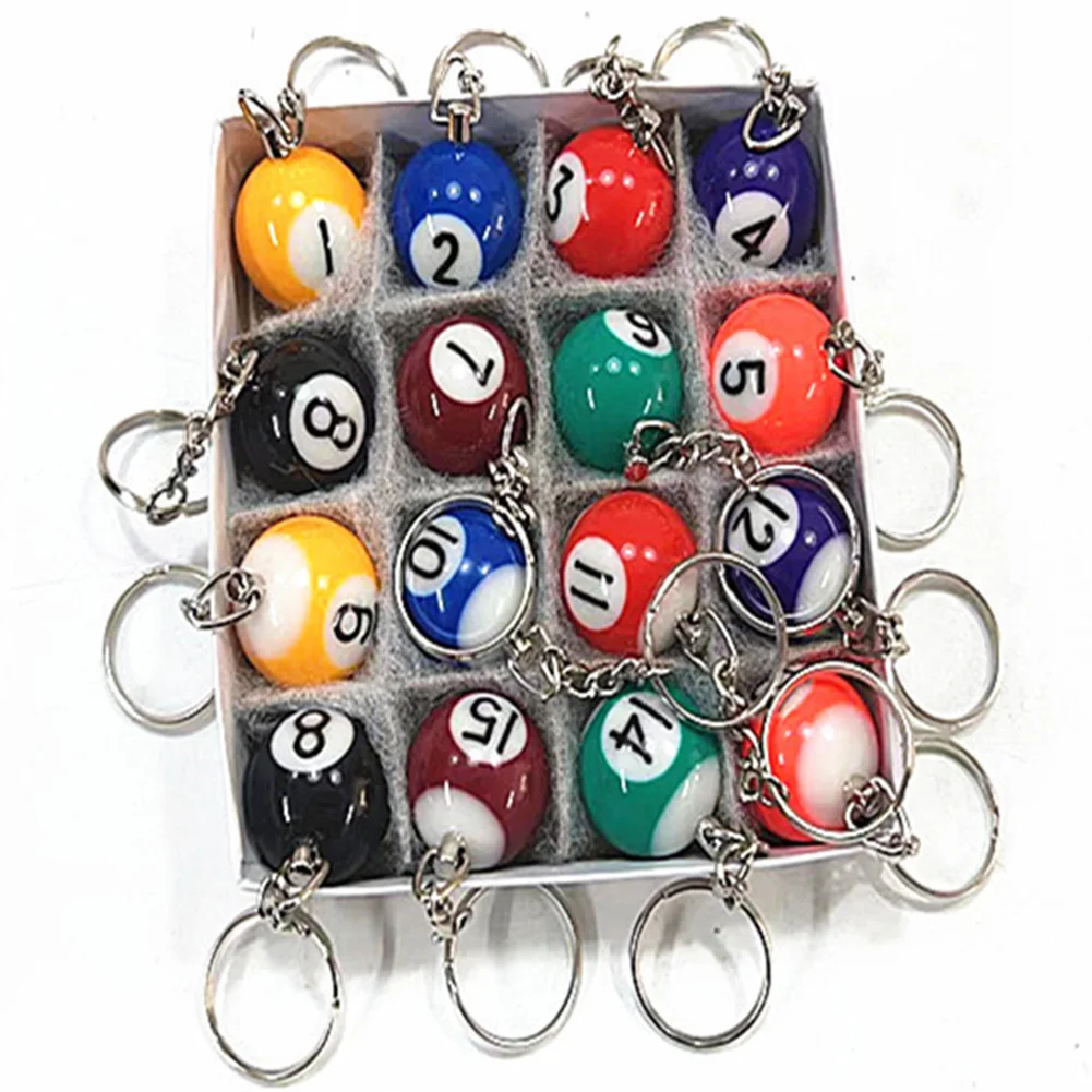 Fashion Creative Billiard Ball KeyChain Table Ball Key Ring Snooker Ball Key Rings Snooker Cue Resin Ball Jewelry Gift
Fashion Creative Billiard Ball KeyChain Table Ball Key Ring Snooker Ball Key Rings Snooker Cue Resin Ball Jewelry Gift