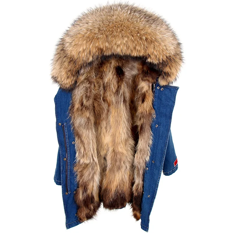 maomaokong 2022 winter women rabbit fur liner raccoon fur collar denim coat woman parkas fur thickened denim fur jacket long
maomaokong 2022 winter women rabbit fur liner raccoon fur collar denim coat woman parkas fur thickened denim fur jacket long