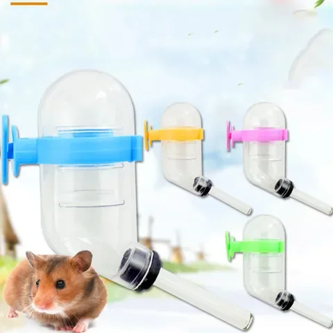 

Cage Hanging 50ml Leak-proof Vacuum Pets Hamster Drinking Water Dispenser Feeder Bottles For Golden Bear Hamster Mini Animals