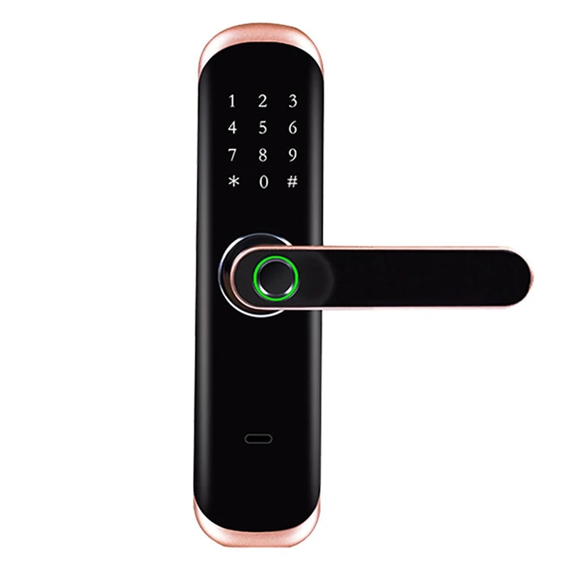 Electronic Fingerprint Lock Wifi Press Screen Password IC Card Smart Door Lock With Mechanical Key For Tuya Lock
Electronic Fingerprint Lock Wifi Press Screen Password IC Card Smart Door Lock With Mechanical Key For Tuya Lock