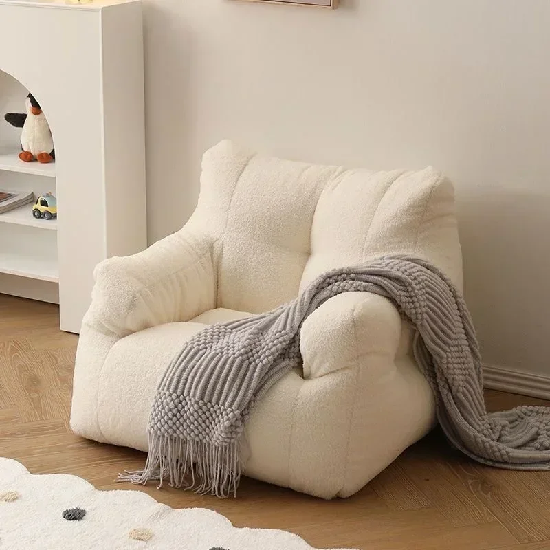 

White Puff Sofa Modern Design Floor Single Luxury Cloud Nordic Lazy Modular Sofa Couch Fauteuils De Salon Living Room Furniture