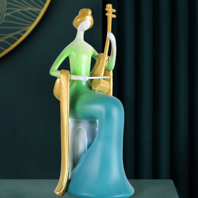 Character Decoration Sculptured Ornaments Living Room TV Cabinet Study Crafts Ruan Erhu Pipa Flute
Character Decoration Sculptured Ornaments Living Room TV Cabinet Study Crafts Ruan Erhu Pipa Flute