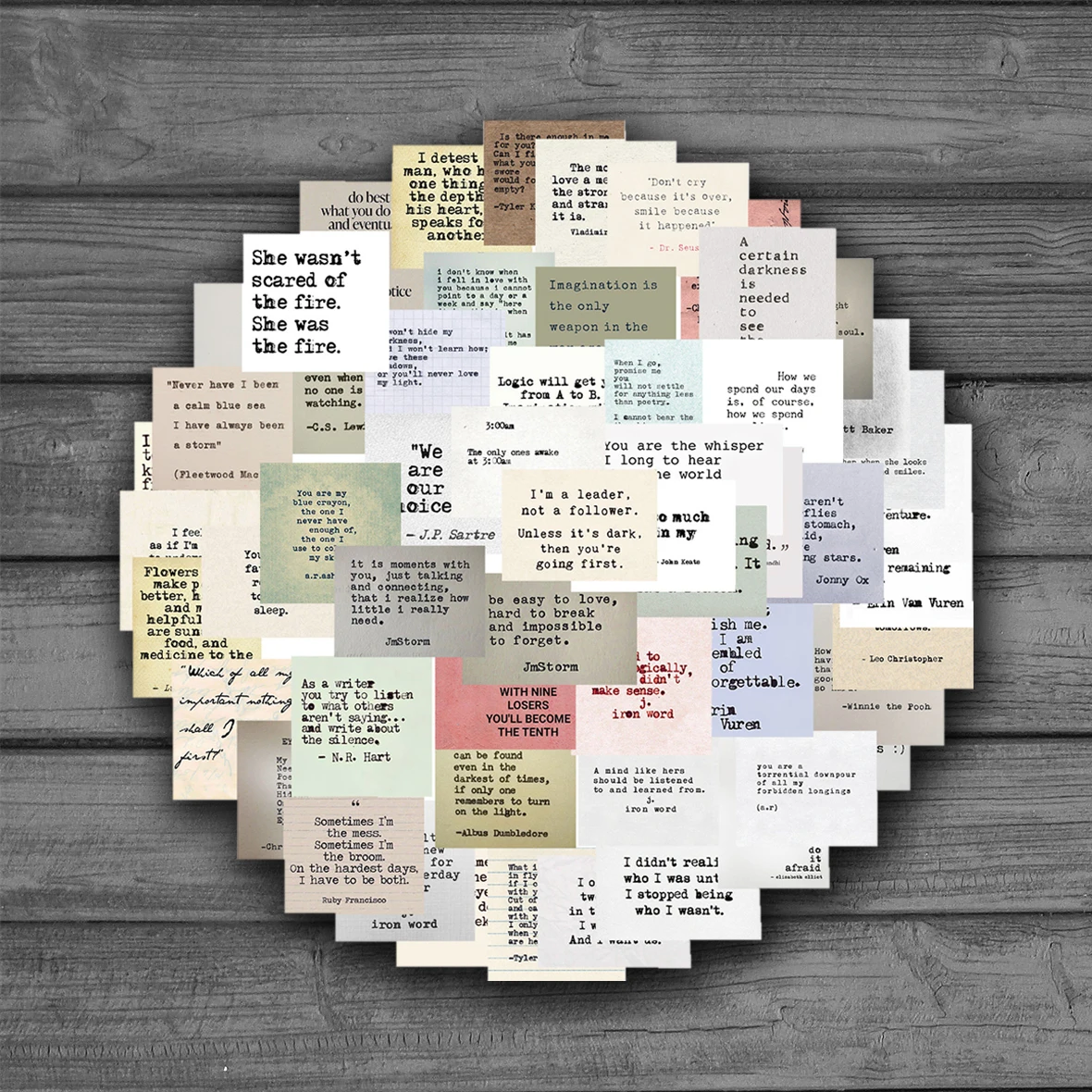 60pcs Retro Motivational Phrases Vintage Stickers Inspirational Famous Quotes Decals DIY Scrapbook Fridge Laptop Phone Bike Car
60pcs Retro Motivational Phrases Vintage Stickers Inspirational Famous Quotes Decals DIY Scrapbook Fridge Laptop Phone Bike Car