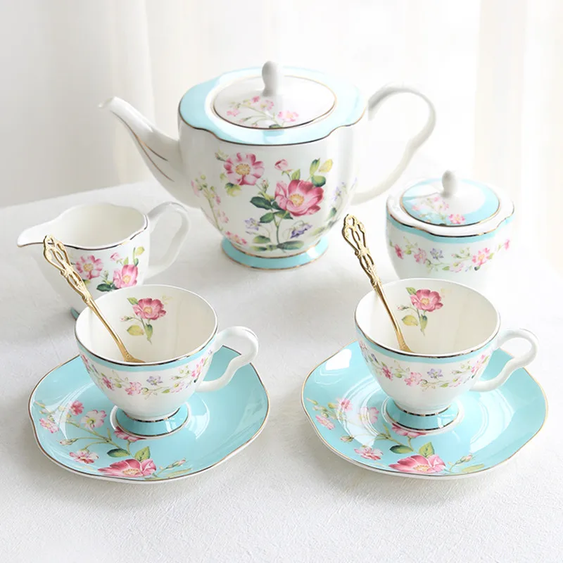 Flower Tea Cup Saucers Set Porcelain Tea Pot Creamer Sugar Bowl Coffee Mug Household Teaware Sets Coffeeware Supplier
Flower Tea Cup Saucers Set Porcelain Tea Pot Creamer Sugar Bowl Coffee Mug Household Teaware Sets Coffeeware Supplier