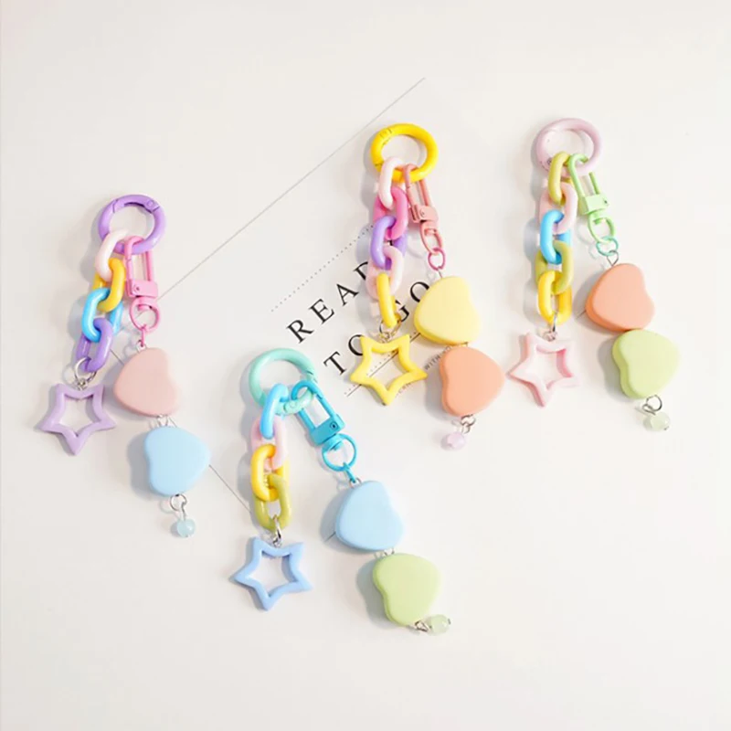 Candy Colors Star DIY Keychain High Quality Acrylic Pendant Backpack Keyring Charms Car Keychain Wholesale Friend Couple Gift
Candy Colors Star DIY Keychain High Quality Acrylic Pendant Backpack Keyring Charms Car Keychain Wholesale Friend Couple Gift