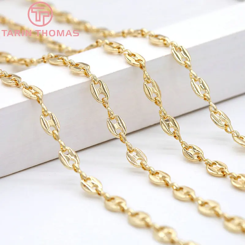 Латунные цепочки с покрытием 24-каратным золотом для ожерелий и браслетов, ширина 50 см, 5 мм, ювелирные изделия высокого качества, аксессуары, оптовая продажа (6450)
Латунные цепочки с покрытием 24-каратным золотом для ожерелий и браслетов, ширина 50 см, 5 мм, ювелирные изделия высокого качества, аксессуары, оптовая продажа (6450)