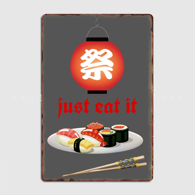 Jusdt Eat Sushi Japanes 2023 Metal Sign Wall Cave Club Bar Design Wall Decor Tin Sign Poster Room Wall Decor
Jusdt Eat Sushi Japanes 2023 Metal Sign Wall Cave Club Bar Design Wall Decor Tin Sign Poster Room Wall Decor