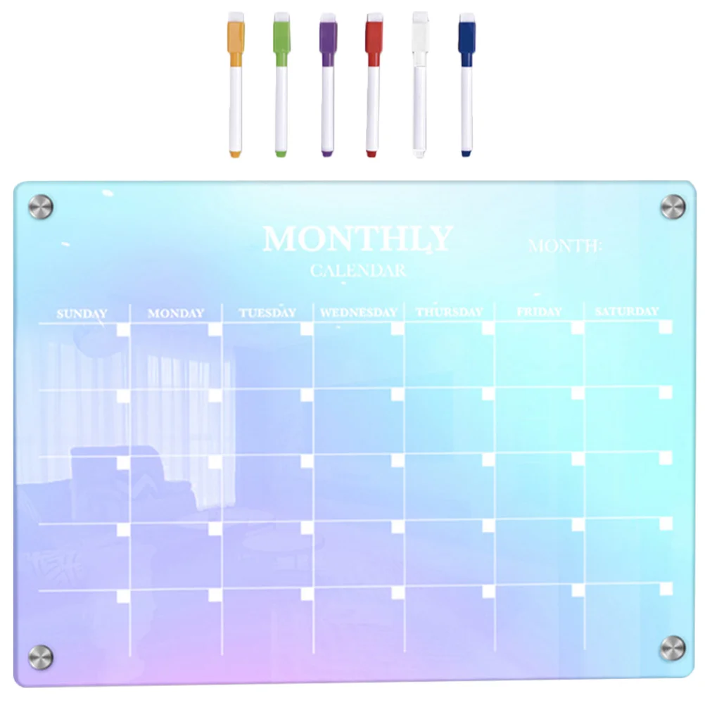 Blank Handwriting Pens Acrylic Colored Refrigerator Calendar Magnetic Dry Erase
Blank Handwriting Pens Acrylic Colored Refrigerator Calendar Magnetic Dry Erase