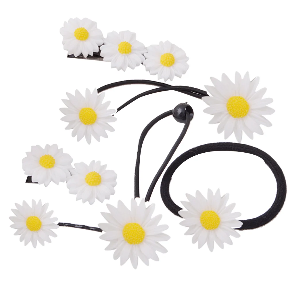 6PCS Set Daisy Shape Hair Band Hair Rope Elegant Flower Shape Practical Hair Clip
6PCS Set Daisy Shape Hair Band Hair Rope Elegant Flower Shape Practical Hair Clip