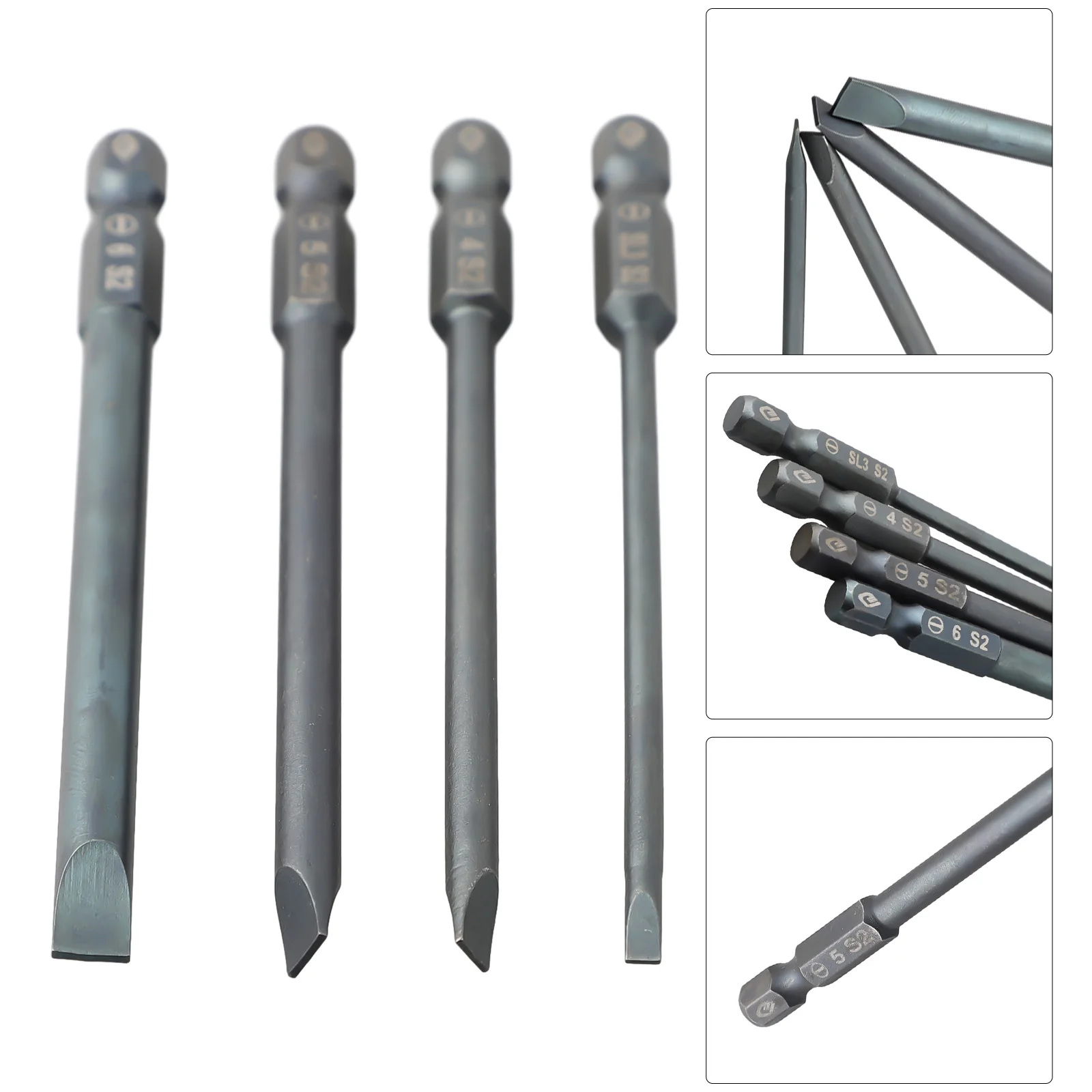 1PC 100mm Magnetic Screwdrivers Bit 1/4inch Hex Shank 3.0-6.0mm Flat Head Slotted Tip Screwdrivers Bit For Electric Screwdrivers
1PC 100mm Magnetic Screwdrivers Bit 1/4inch Hex Shank 3.0-6.0mm Flat Head Slotted Tip Screwdrivers Bit For Electric Screwdrivers
