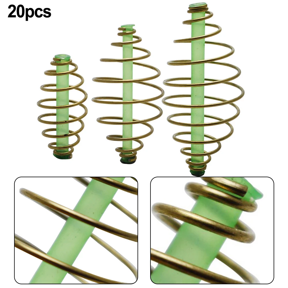 20pcs Carp Fishing Spring Feeder Fishing Bait Cage Spring Lure Inline Hanging Fishing Fresh Saltwater Inline Method Feeder
20pcs Carp Fishing Spring Feeder Fishing Bait Cage Spring Lure Inline Hanging Fishing Fresh Saltwater Inline Method Feeder
