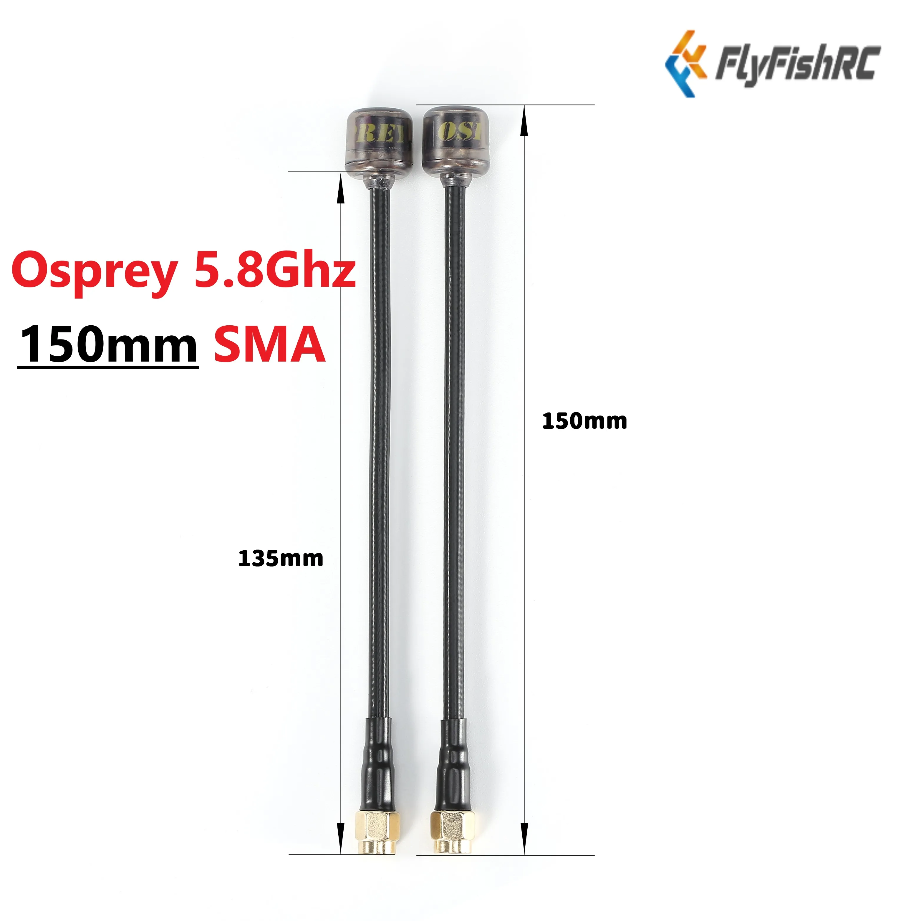 FlyFishRC Osprey 5.8Ghz 150mm SMA RHCP Antenna For FPV Freestyle Long Range Drone Accessories
FlyFishRC Osprey 5.8Ghz 150mm SMA RHCP Antenna For FPV Freestyle Long Range Drone Accessories