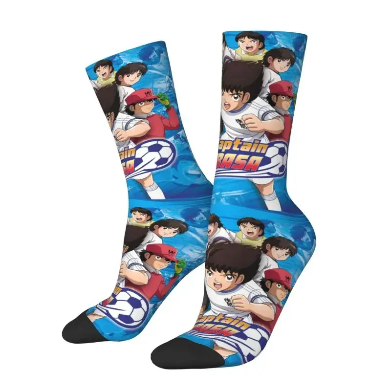 

Японские футбольные носки Harajuku с мангой, капитаном Цубаса, женские и мужские дышащие 3d-принты