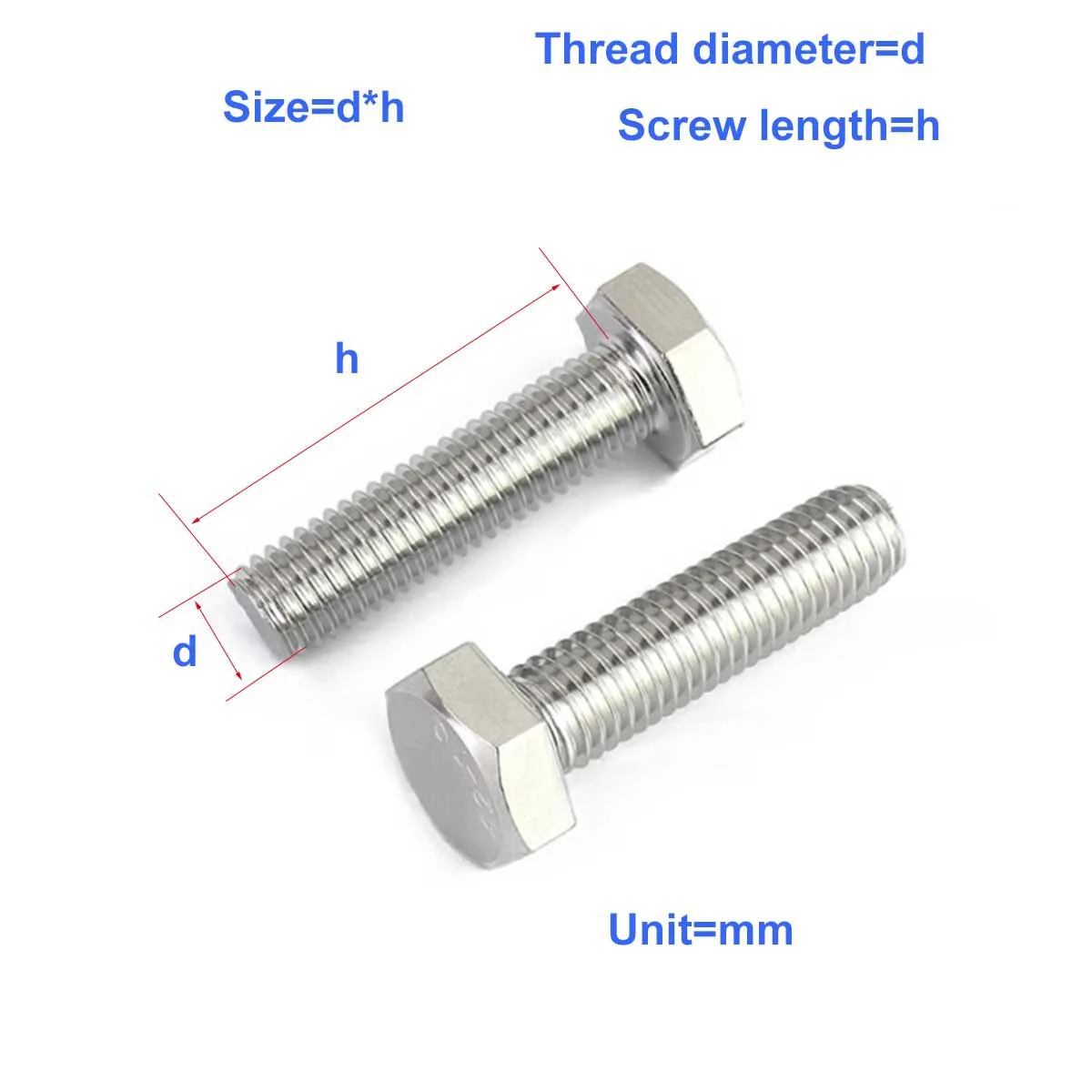 304 Stainless Steel External Hexagonal Screw Extended Half Tooth Full Tooth Bolt M3M4M5M8
304 Stainless Steel External Hexagonal Screw Extended Half Tooth Full Tooth Bolt M3M4M5M8