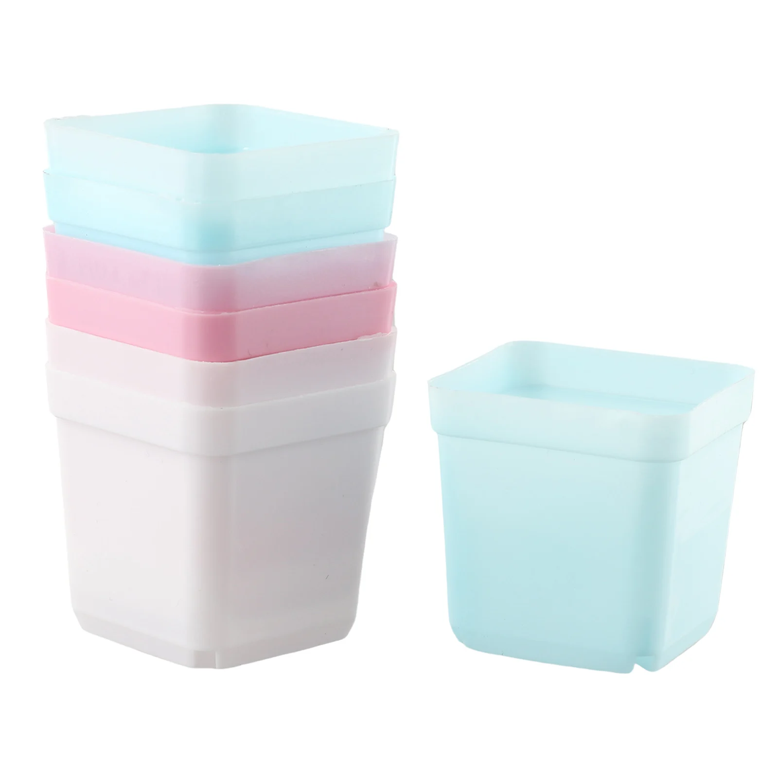 20pcs Basin Square Flower Pot Succulent Plant Trays Square Flower Pot Plastic Nursery Pot Plant For Garden Balcony Decor
20pcs Basin Square Flower Pot Succulent Plant Trays Square Flower Pot Plastic Nursery Pot Plant For Garden Balcony Decor