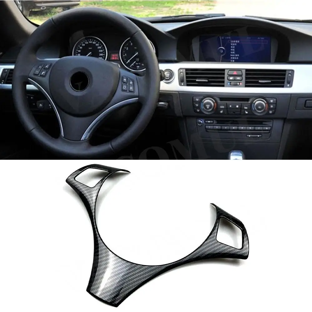 ABS Carbon Look Car Steering Wheel Trim Frame Button Moulding Cover Sticker for BMW 3 Series E90 05-12 Car Accessories Decor
ABS Carbon Look Car Steering Wheel Trim Frame Button Moulding Cover Sticker for BMW 3 Series E90 05-12 Car Accessories Decor