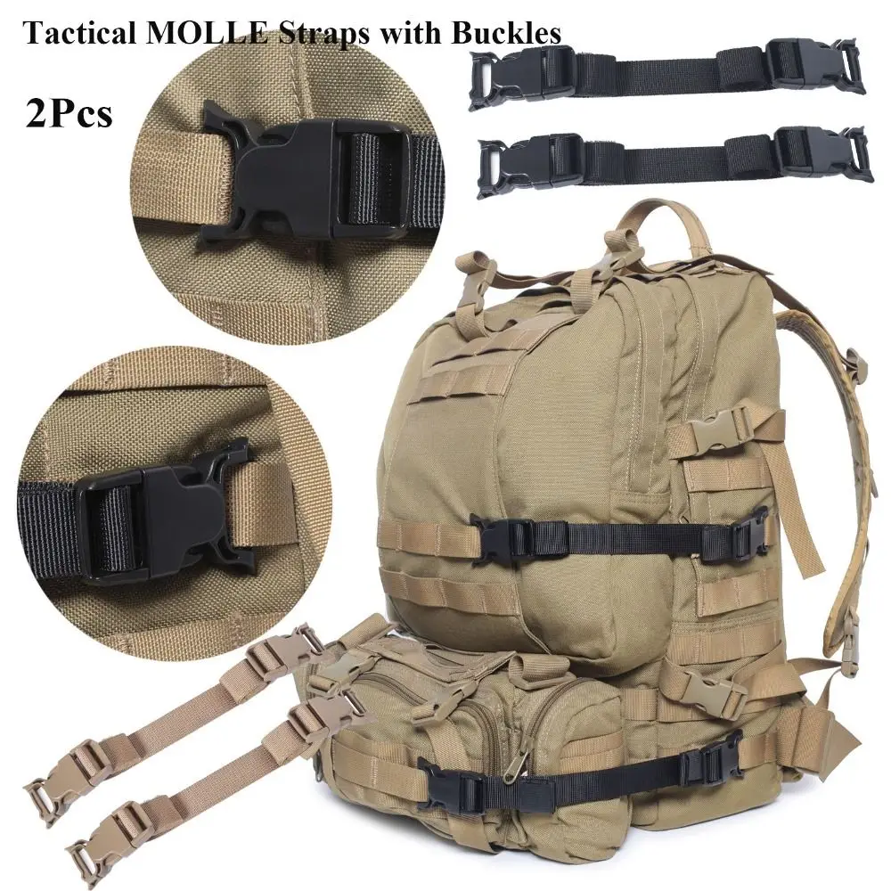 Тактические ремни MOLLE с пряжкой, аксессуары для модификации, компрессионные лямки для багажа, черный/хаки, 2 шт.
Тактические ремни MOLLE с пряжкой, аксессуары для модификации, компрессионные лямки для багажа, черный/хаки, 2 шт.