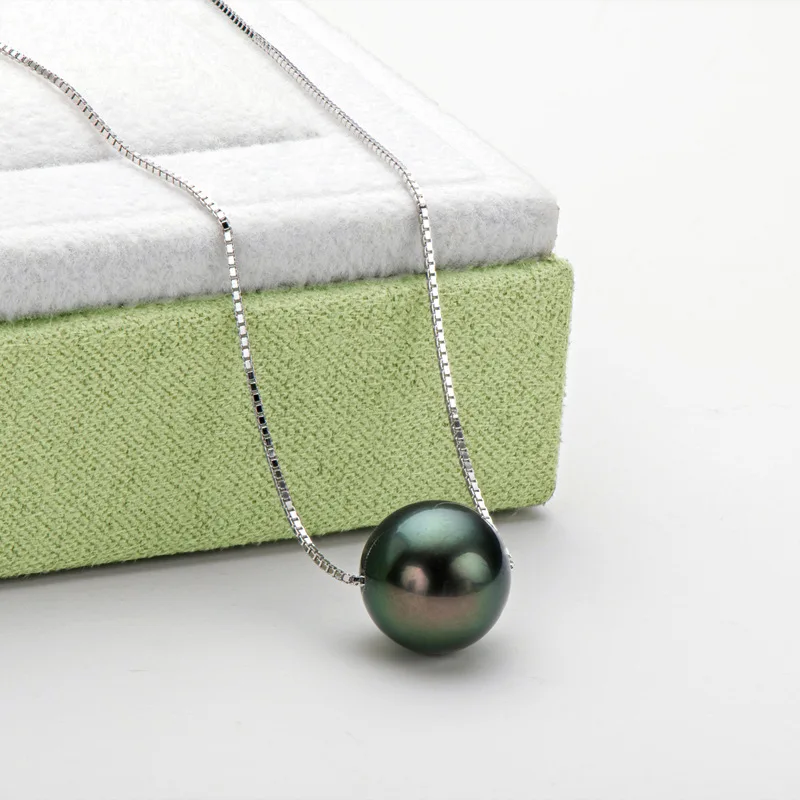 Natural Black Pearl Necklace Pendant For Women,925 Silver Chain Tahitain Pearl Necklace Collar Plata De Ley 925 Mujer
Natural Black Pearl Necklace Pendant For Women,925 Silver Chain Tahitain Pearl Necklace Collar Plata De Ley 925 Mujer