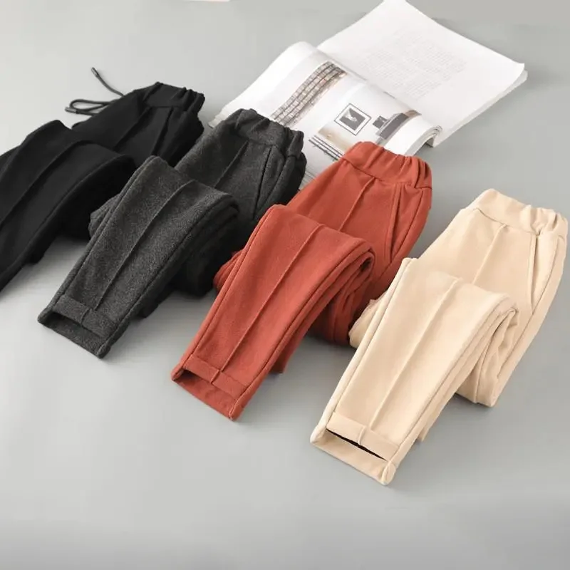 Women's High Waist Woolen Pants, Loose Thick Trousers, Warm, Casual, Straight, Large Size, Autumn, Winter, M-6XL
Women's High Waist Woolen Pants, Loose Thick Trousers, Warm, Casual, Straight, Large Size, Autumn, Winter, M-6XL