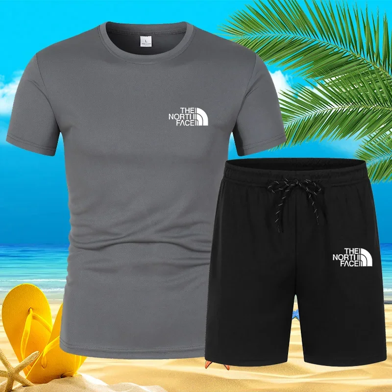 2025 الاتجاه الجديد الصيف الرجال البدلة الساخن ملابس رياضية غير رسمية الشاطئ طباعة قصيرة الأكمام تي شيرت دعوى الركض 2025 الاتجاه الجديد الصيف الرجال البدلة الساخن ملابس رياضية غير رسمية الشاطئ طباعة قصيرة الأكمام تي شيرت دعوى الركض