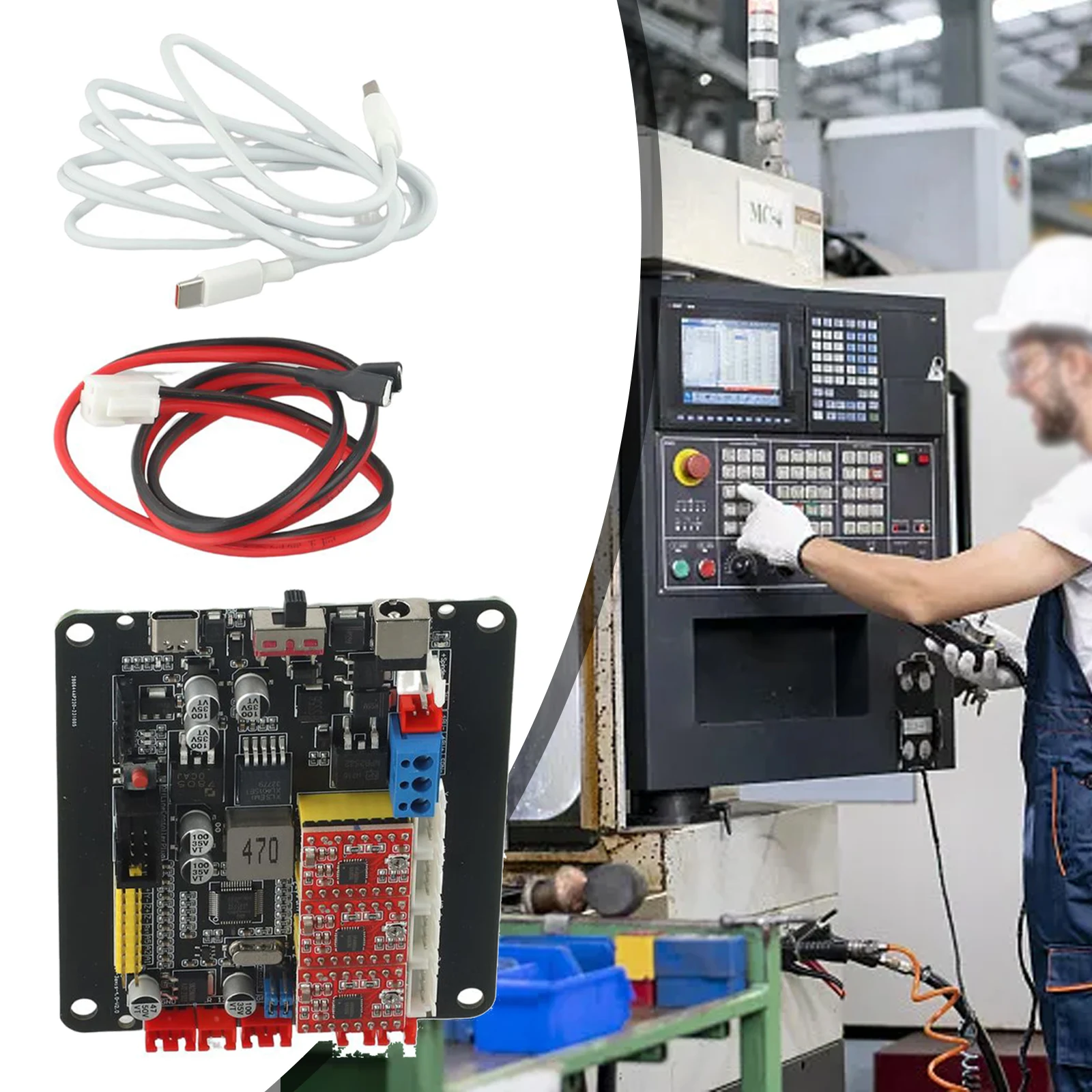 Stable Performance CNC 301824181610 Stepper Motor Controller, Double Y Axis, Power Adjustable, No Design or Programming Needed
Stable Performance CNC 301824181610 Stepper Motor Controller, Double Y Axis, Power Adjustable, No Design or Programming Needed