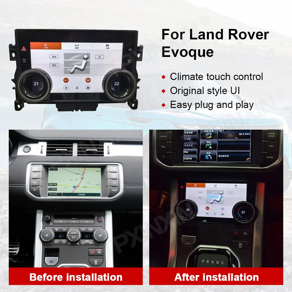 Автомобильный ЖК-дисплей, контроль температуры кондиционера для Land Rover Range Rover Evoque 2012-2018, автомобильная электронная панель переменного тока
Автомобильный ЖК-дисплей, контроль температуры кондиционера для Land Rover Range Rover Evoque 2012-2018, автомобильная электронная панель переменного тока