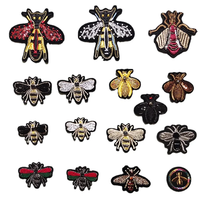 30pcs/Lot Luxury Gold Bee Sequin Bead Brush Special Embroidery Patch Shirt Bag Clothing Decoration Accessory Craft Diy Applique
30pcs/Lot Luxury Gold Bee Sequin Bead Brush Special Embroidery Patch Shirt Bag Clothing Decoration Accessory Craft Diy Applique