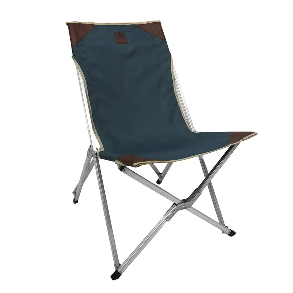 

Kijaro Smokey Mountain Blue Repreve Fabric Native Comfort Camping Chair for Outdoor