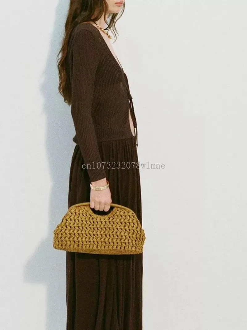 Luxury Handwoven Straw Tote with Rattan Handles 20 Sb6b123bfc1b94d979554d81dbc5956cbI