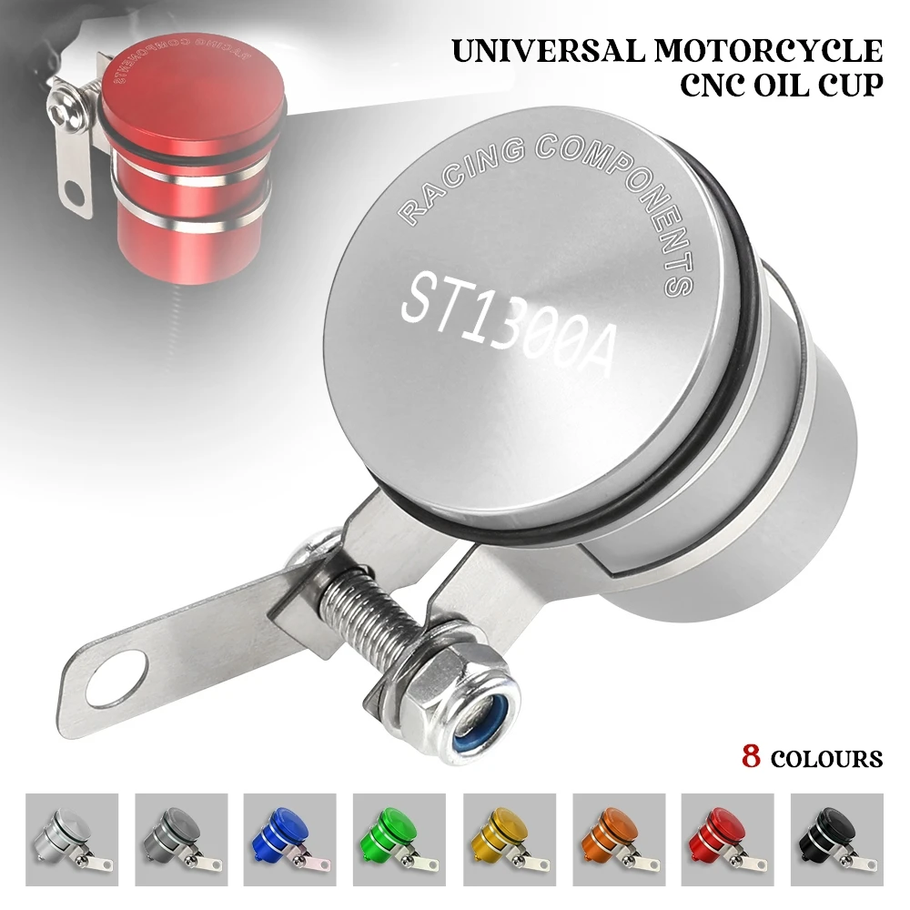 

Universal Motorcycle Brake Fluid Reservoir Clutch Tank Oil Fluid Cup FOR HONDA ST1300 ST1300A ST 1300 A 2003 2004 2005 2006-2023