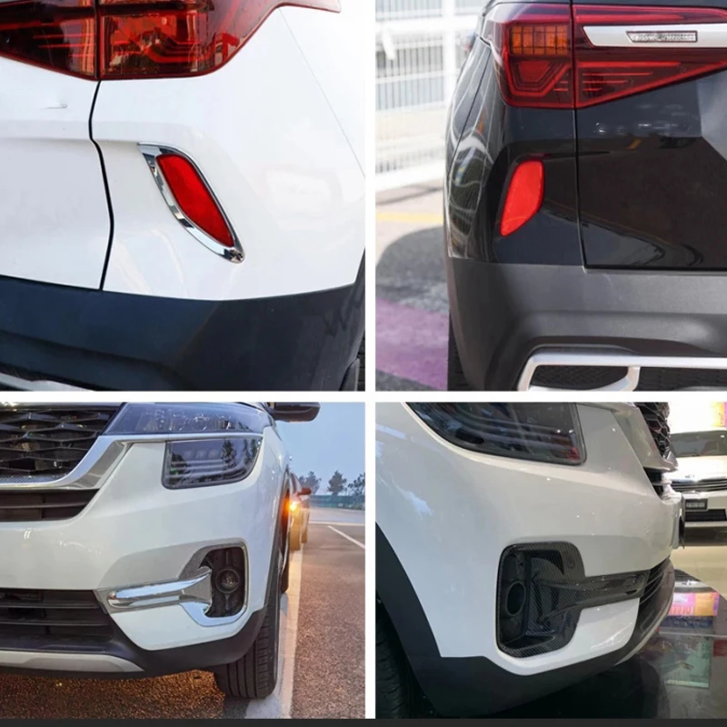 For Kia Seltos 2019 2020 2021 ABS Front rear Fog light lamp Trim Cover Reflector Foglight Lamp Cover Sticker Accessories
For Kia Seltos 2019 2020 2021 ABS Front rear Fog light lamp Trim Cover Reflector Foglight Lamp Cover Sticker Accessories
