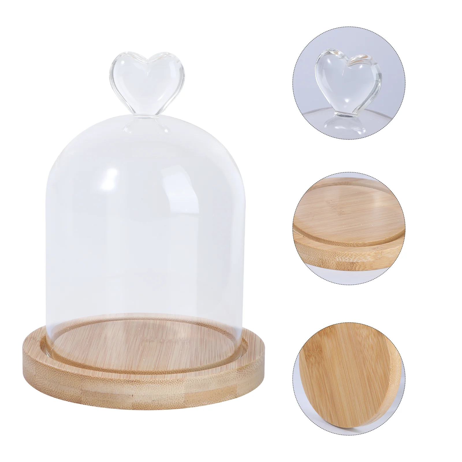 Glass Dome Cloche Wooden Base Glass Dome Display Case Bell Jar Topper Terrarium Dessert Cover Decorative Showcase
Glass Dome Cloche Wooden Base Glass Dome Display Case Bell Jar Topper Terrarium Dessert Cover Decorative Showcase