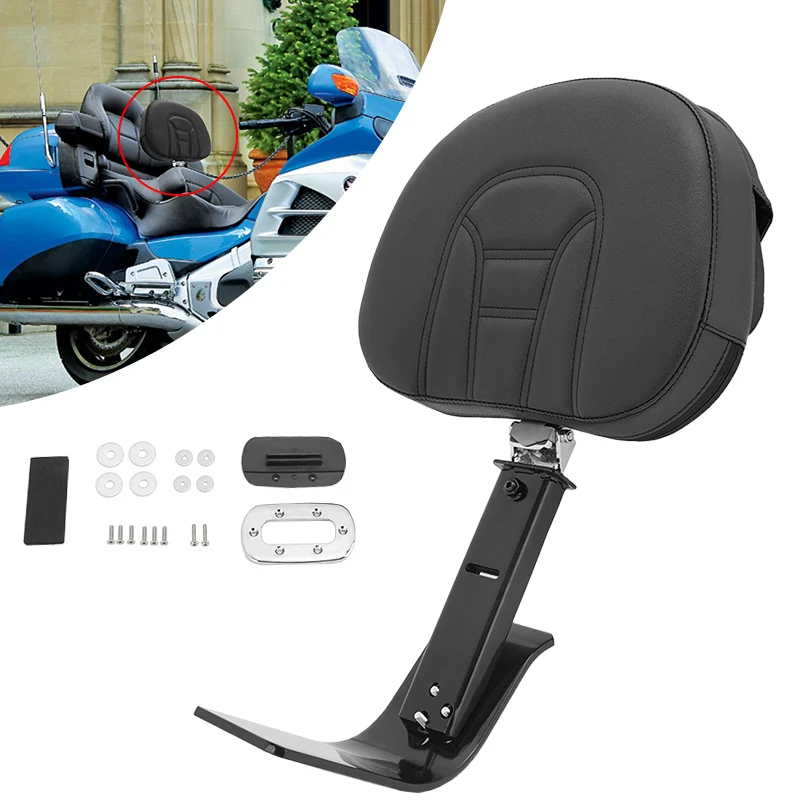 

NEW Motorcycle Adjustable Plug In Driver Rider Seat Backrest Cushion Back Rest Pad For Honda Goldwing GL1800 2001-2017