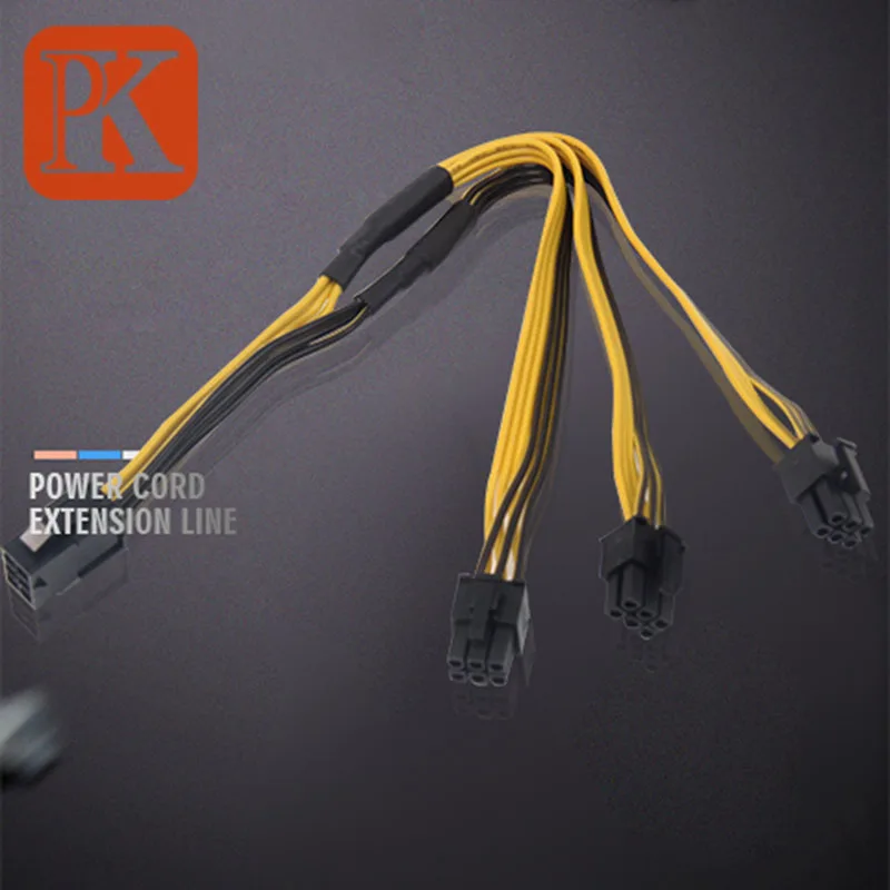 6Pin PCI-E Female to 3* 6Pin Pin PCI-E Male Splitter Power Extension Cable for Graphics Card
6Pin PCI-E Female to 3* 6Pin Pin PCI-E Male Splitter Power Extension Cable for Graphics Card