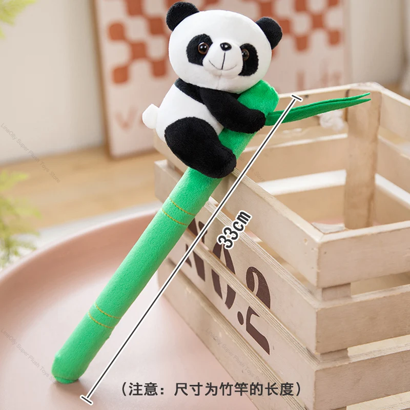

Creative Bamboo Pole Panda Plush Long Massage Stick Cute Stuffed Animal Doll Kawaii Panda Pillows Room Decor Kids Birthday Gifts
