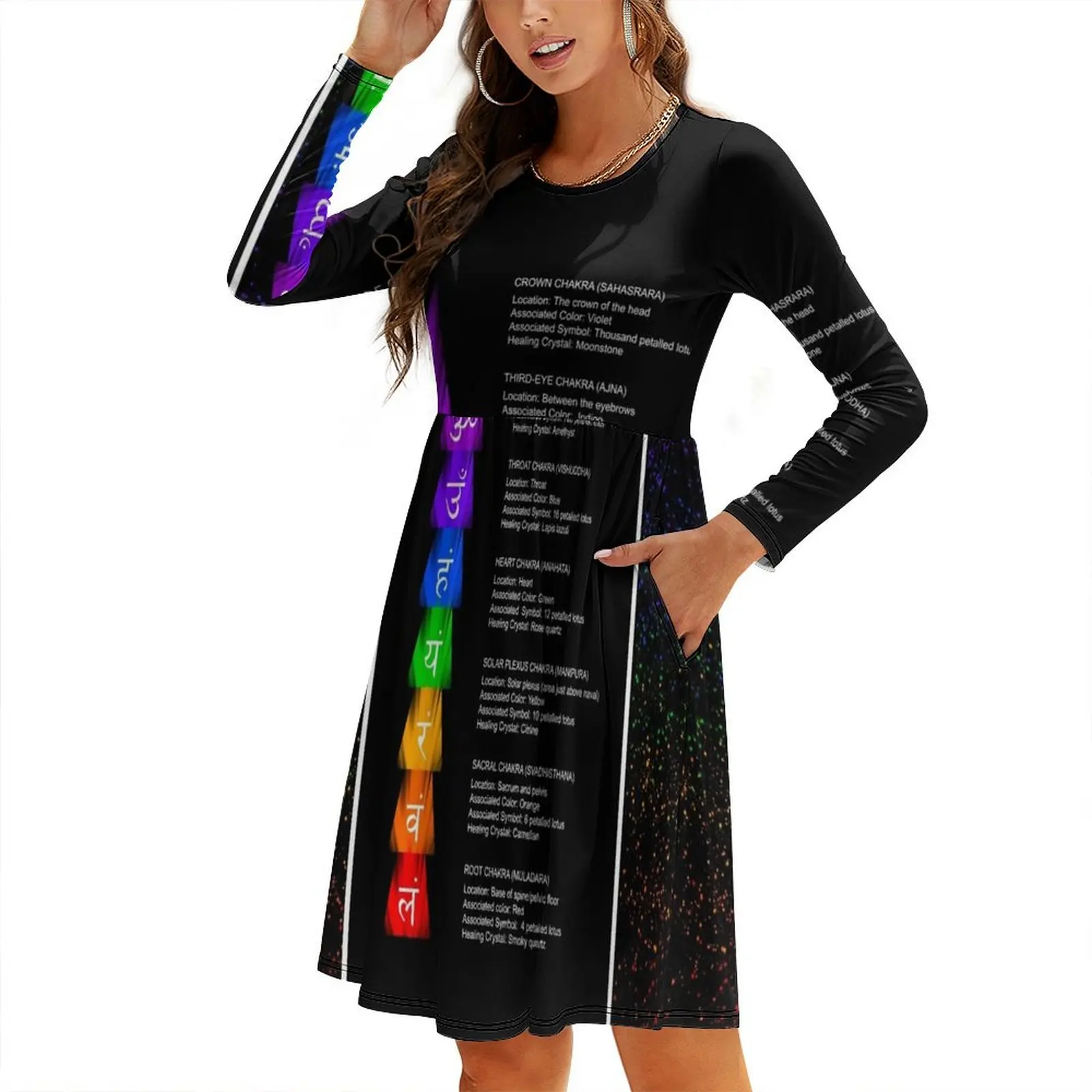 Reiki chakra and their meanings Round Neck Baggy Dress bandage dress beach dresses
Reiki chakra and their meanings Round Neck Baggy Dress bandage dress beach dresses