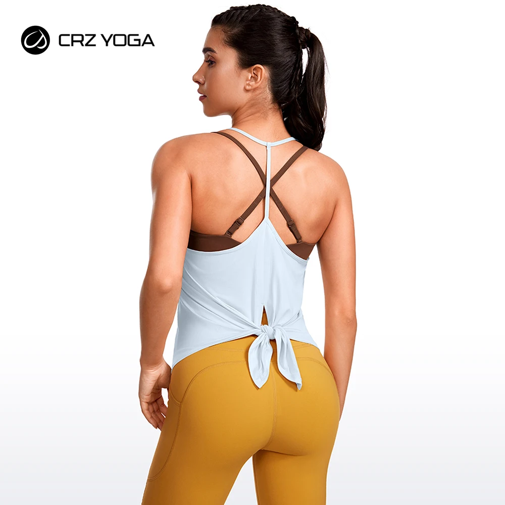 CRZ YOGA Lightweight Tank Top for Women V Neck Spaghetti Strap Workout Tanks Tie Back Yoga Sleeveless Shirts Halter Camisole
CRZ YOGA Lightweight Tank Top for Women V Neck Spaghetti Strap Workout Tanks Tie Back Yoga Sleeveless Shirts Halter Camisole