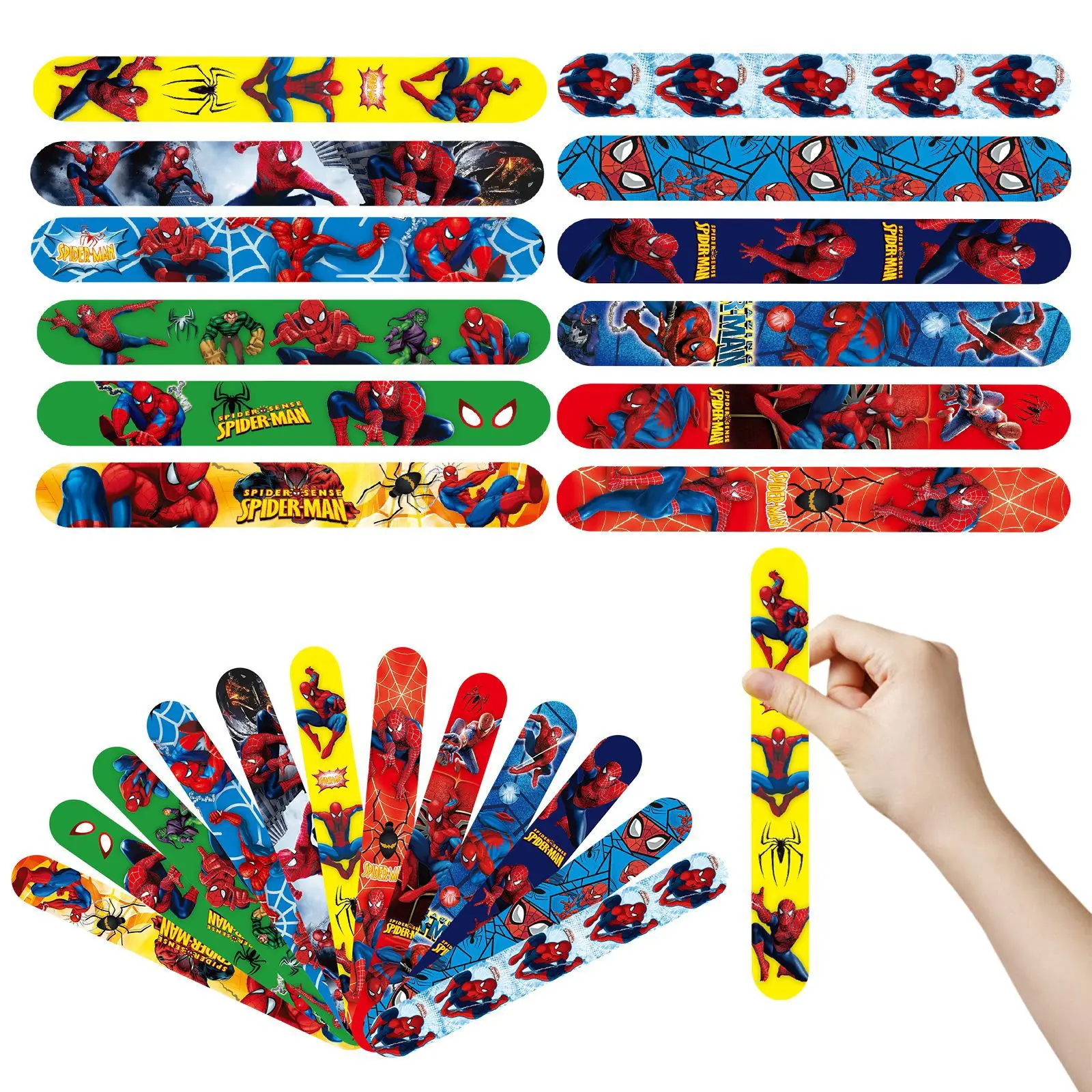 Spiderman Superhero Snap Bracelets Spidey and His Amazing Friends Slap Bracelets for Kids Party Favors for Birthday Christmas
Spiderman Superhero Snap Bracelets Spidey and His Amazing Friends Slap Bracelets for Kids Party Favors for Birthday Christmas