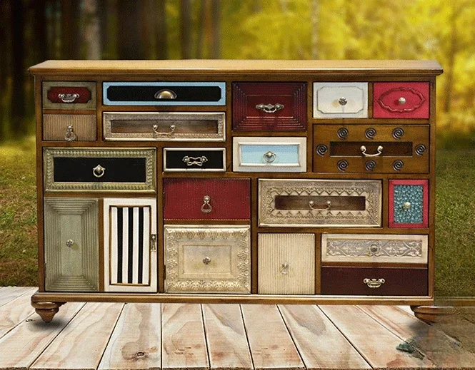 American-Style Solid Wood Living Room Chest of Drawers Retro Balcony Locker Study Storage Cabinet Sofa Side Cabinet
American-Style Solid Wood Living Room Chest of Drawers Retro Balcony Locker Study Storage Cabinet Sofa Side Cabinet