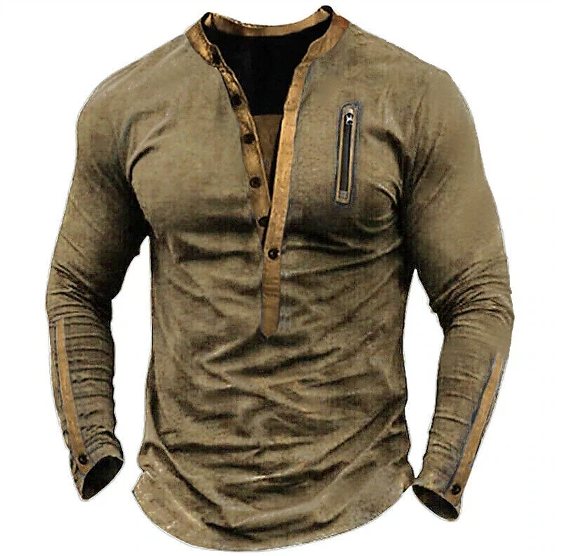 2023 Autumn Winter New Long Sleeve T Shirt Men Casual Solid Henry Collar T Shirt for Man Fashion SportDesign Mens T-Shirts
2023 Autumn Winter New Long Sleeve T Shirt Men Casual Solid Henry Collar T Shirt for Man Fashion SportDesign Mens T-Shirts